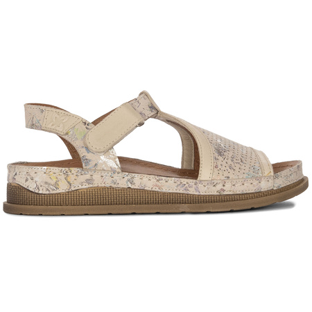 Maciejka Women's Leather Sandals Beige
