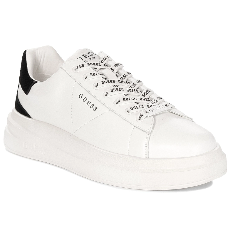 Guess Sneakersy Męskie Biało Czarne