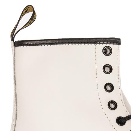 Dr. Martens Botki glany damskie skórzane 1460 White