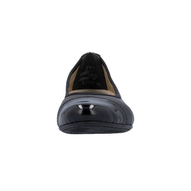 Rieker Baleriny Skórzane Black
