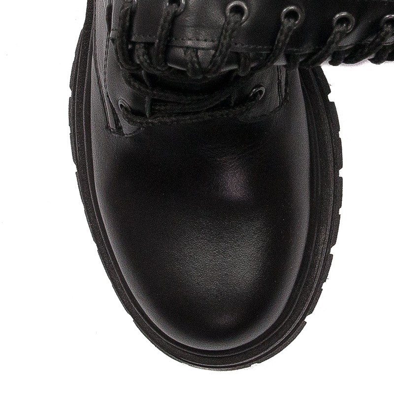 Black Venezia Black leather boots