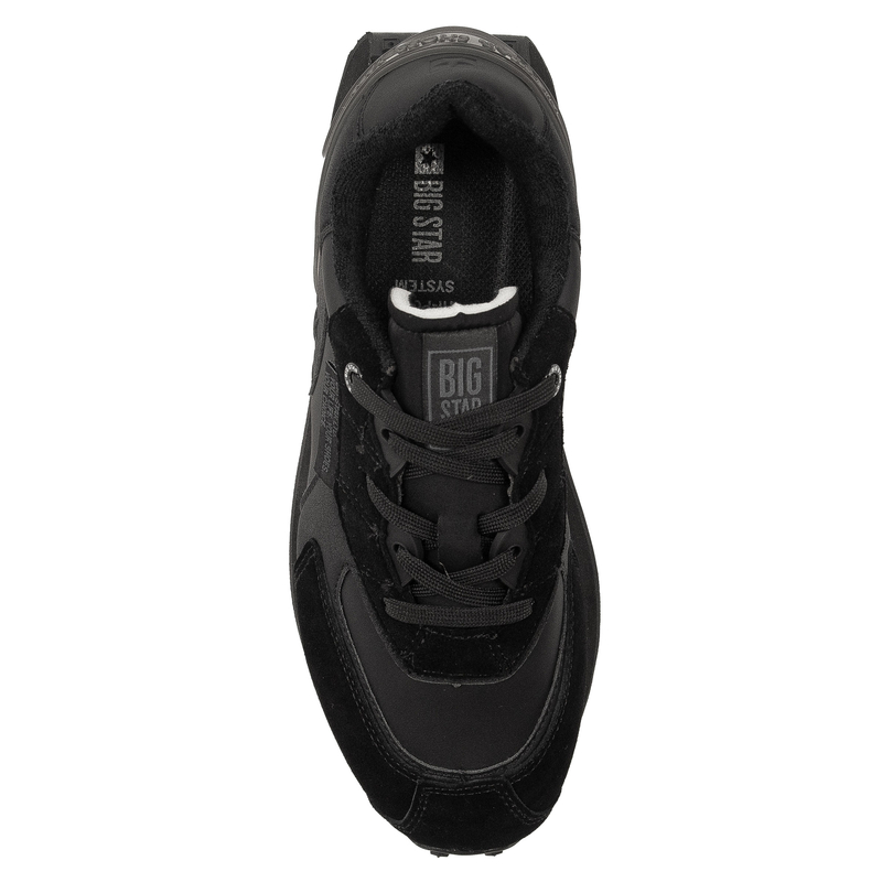 Big Star Men's Black Half Shoes