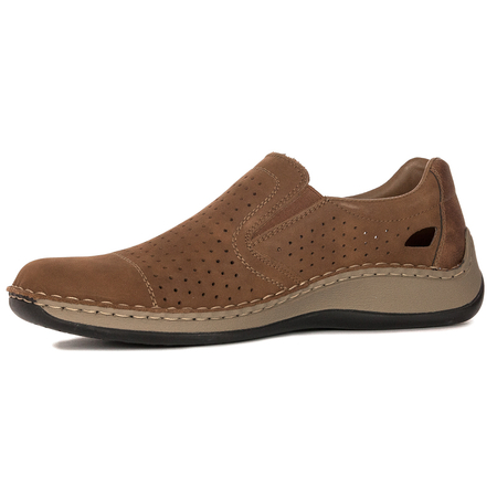 Rieker Men's Brown Slip-on Low Shoes
