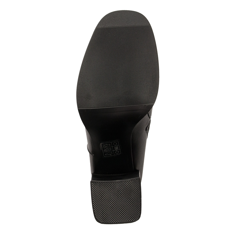 Filippo Black women's insulated boots on a post