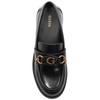 Guess półbuty damskie mokasyny skórzane Black