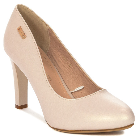 Sergio Leone Beige Pearl Pumps