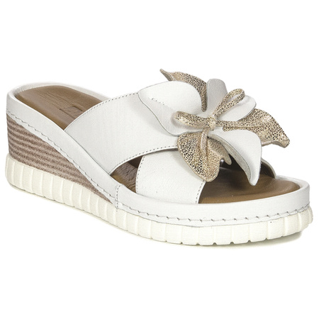 Artiker Women's White-gold Sandals