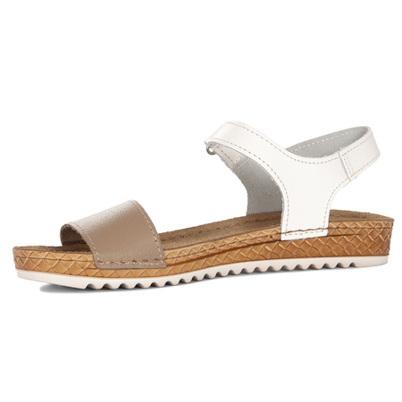  Inblu Women's Sandals White Beige