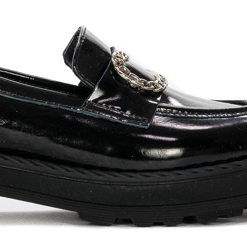 Venezia Black Women's Loafers