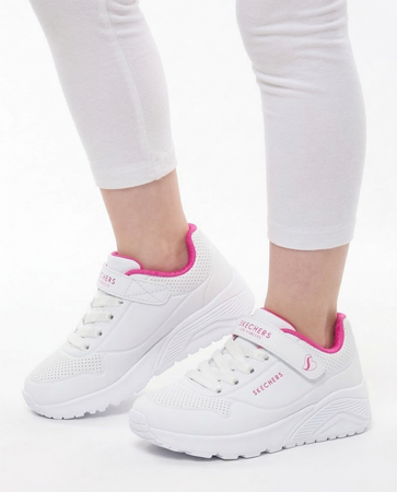 Skechers Uno Lite Sneakers With Velcro White 310451L-WHP