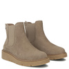 Filippo Beige Suede Wedge Ankle Boots DBT7261-25-TP