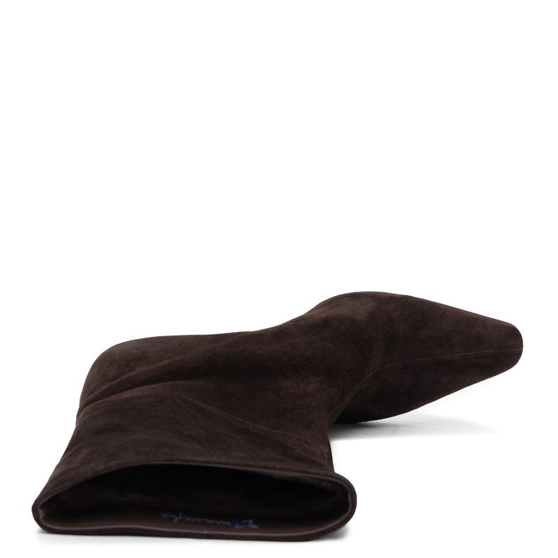 Maciejka Women's Suede Ankle Boots on a Heel Chocolate Brown K7791-02/00-7