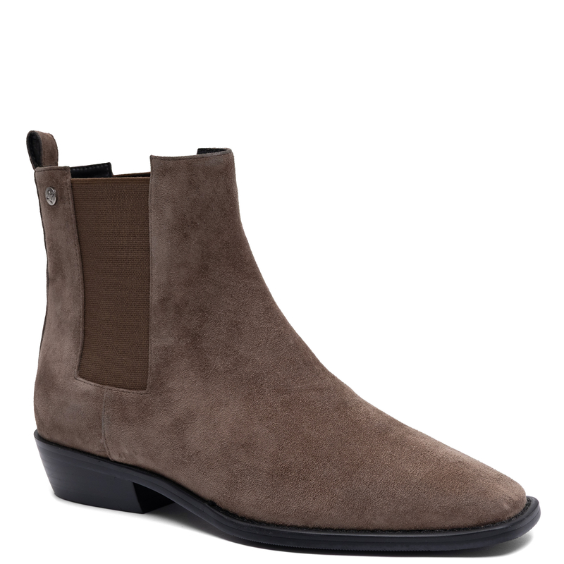 Maciejka Women's Leather Ankle Boots with Zipper Brown K7758-04/00-7
