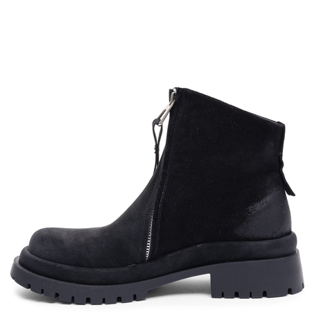 Maciejka Leather Platform Ankle Boots Elegant Black Women's Boots K7732-01/00-7