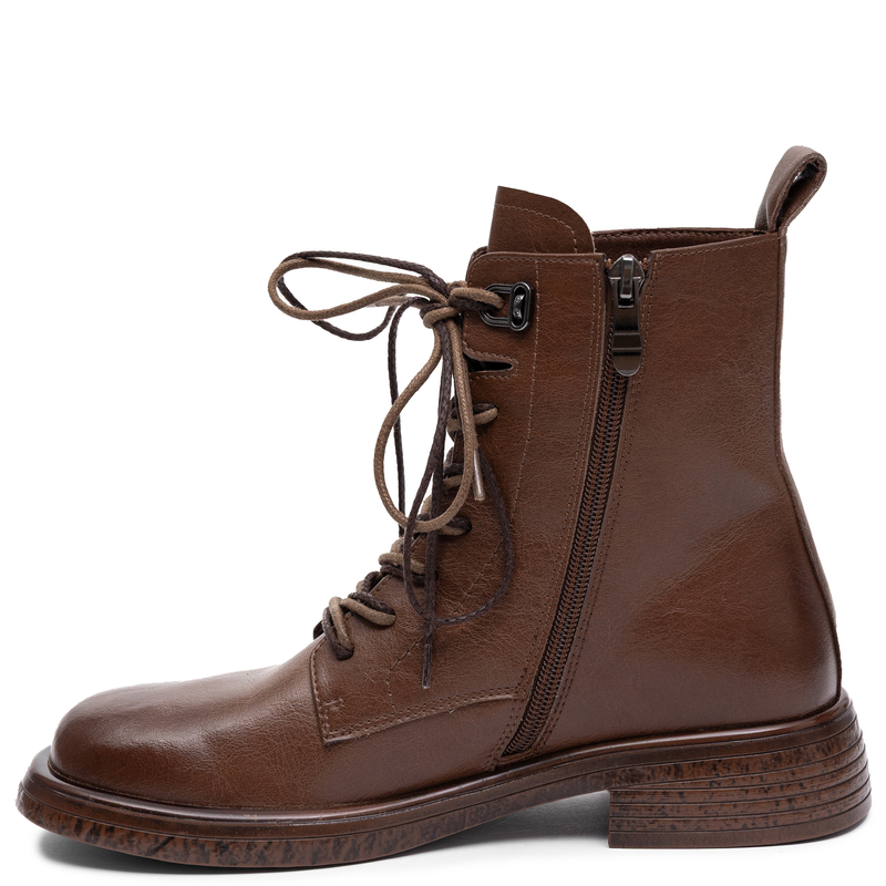 Maciejka Leather Ankle Boots Elegant Women’s Brown K7751-29/00-7