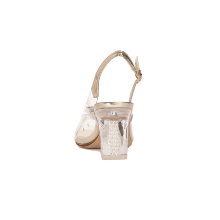 Sca'viola Women's Sandals On A High Heel Gold