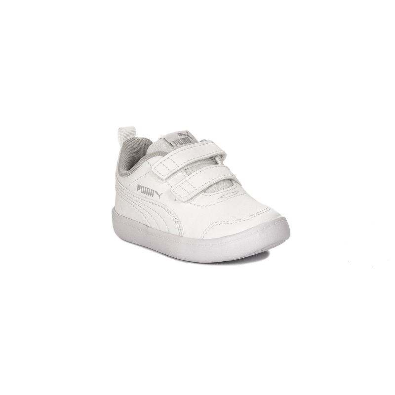 Puma Courtflex v2 V Inf White Velcro shoes for children