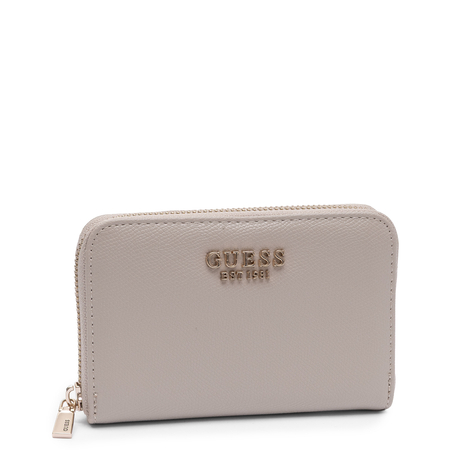 Guess Portfel Damski Zapinany Na Zamek Beżowy SWBG7898140-TAUPE
