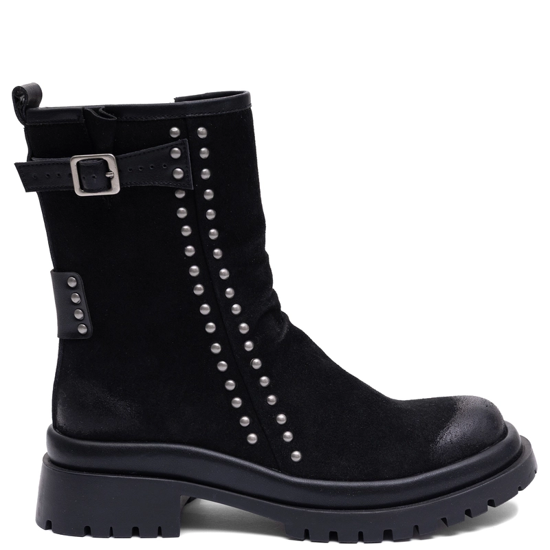 Maciejka Women's Leather Ankle Boots with Zipper Black K7727-01/00-7