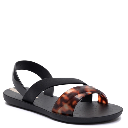 Ipanema Vibe Sandały Damskie z Tworzywa Czarno-Brązowe 83767-BP932