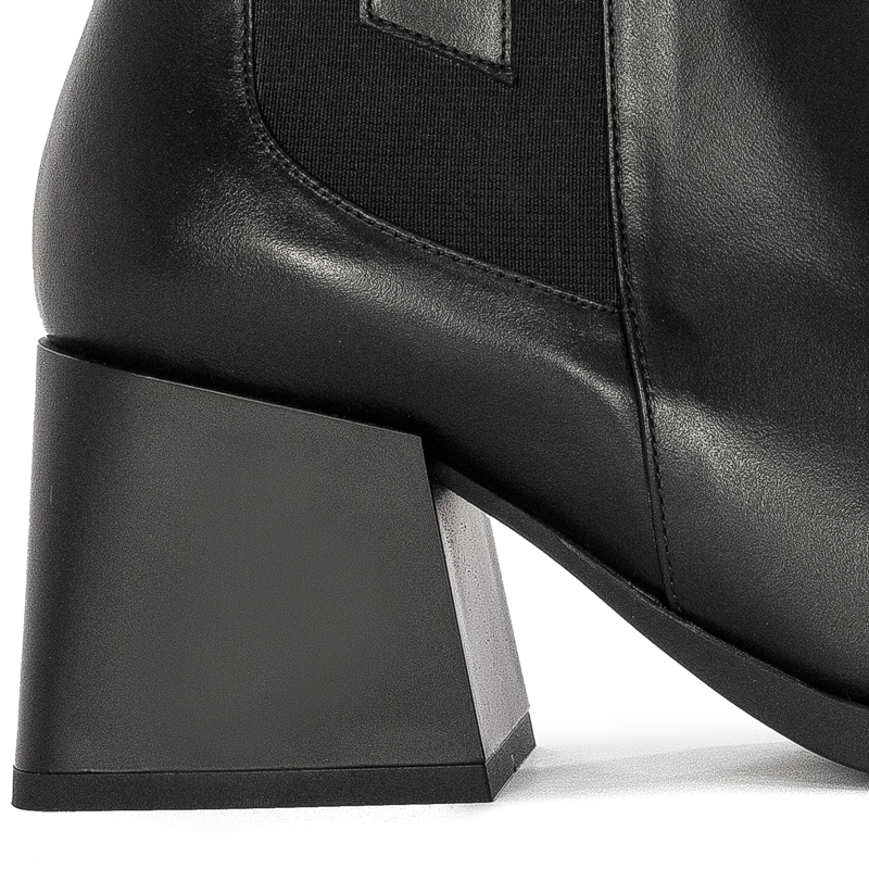 Boccato Women's Leather Boots warmed Black