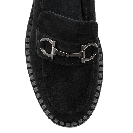 Women's loafers shoes Sergio Leone Black