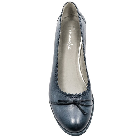 Maciejka 03469-17/00-5 Navy Blue Flat Shoes