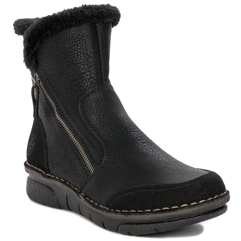 Rieker 73371-00 warned Black Boots