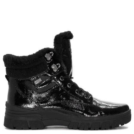 Remonte Women's Black Pattented Warmed Boots