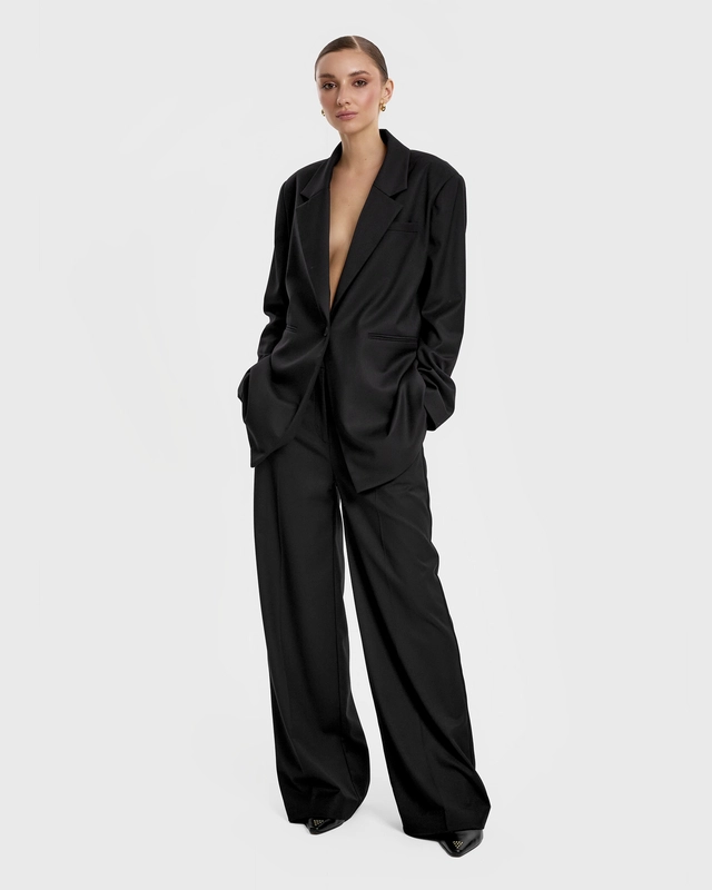 Opra Alia Black High Waist Pants