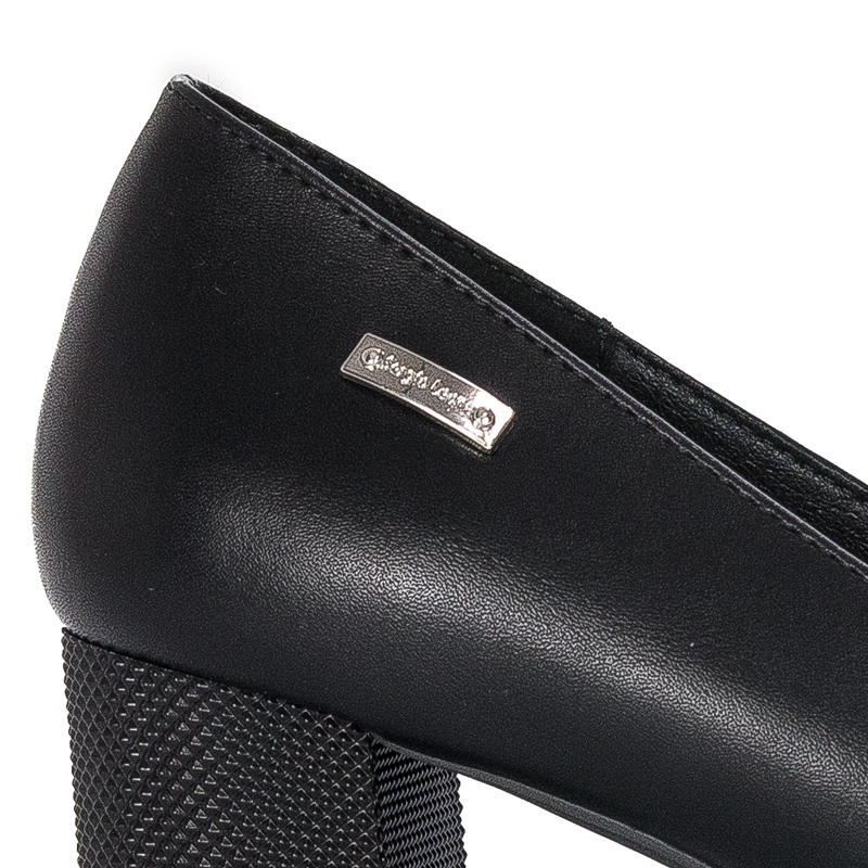Sergio Leone PB178 Black PU Pumps