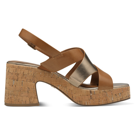 Tamaris Women's Sandals Cognac Comb Brown