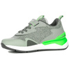 Kangaroos 18722 000 2198 Vapor Gray Neon Green Sneakers