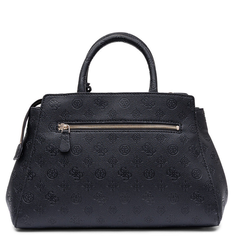 Guess Women's Large Classic Embossed Handbag Shoulder Bag Black HWPD2222070-BLACK