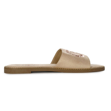 S.Barski Women's Beige Slides