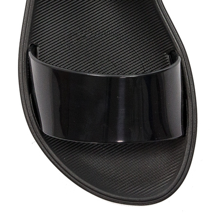 Zaxy Klapki damskie na platformie Step Tam Fem czarne