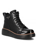Filippo Women's Patent Leather Insulated Boots Black