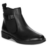Maciejka Leather Minimalist Ankle Boots Low Heel Black P2132-01/00-9
