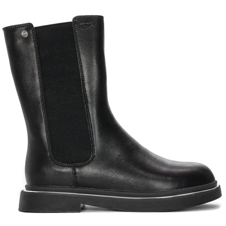 GOE Women's warm leather black boots