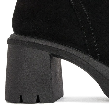 Leather Boccato boots on the Black post