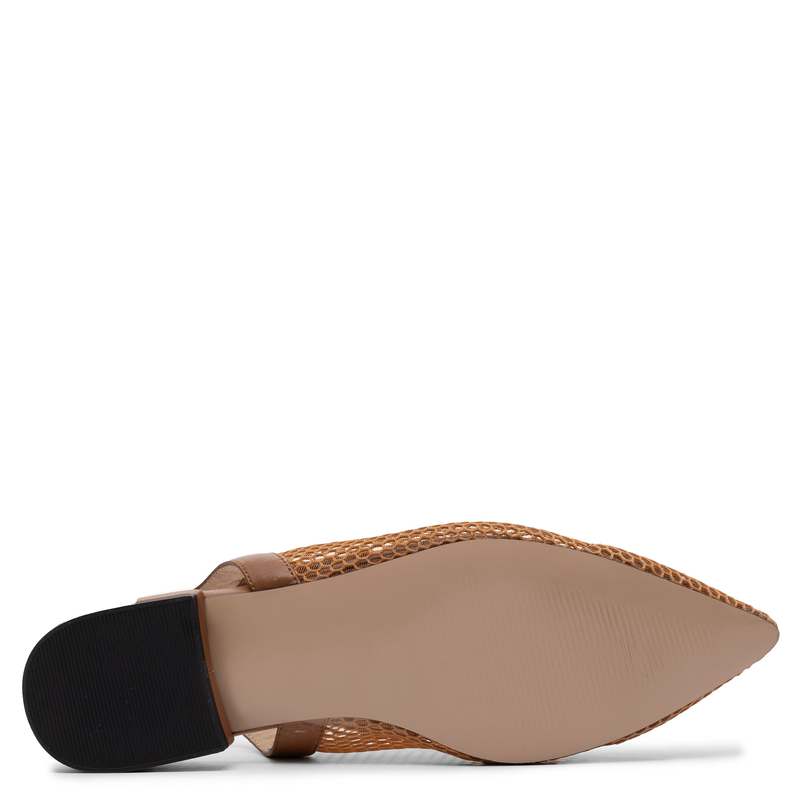 Maciejka Mesh Slingback Flats Pointed Toe Brown K7525-29/00-1