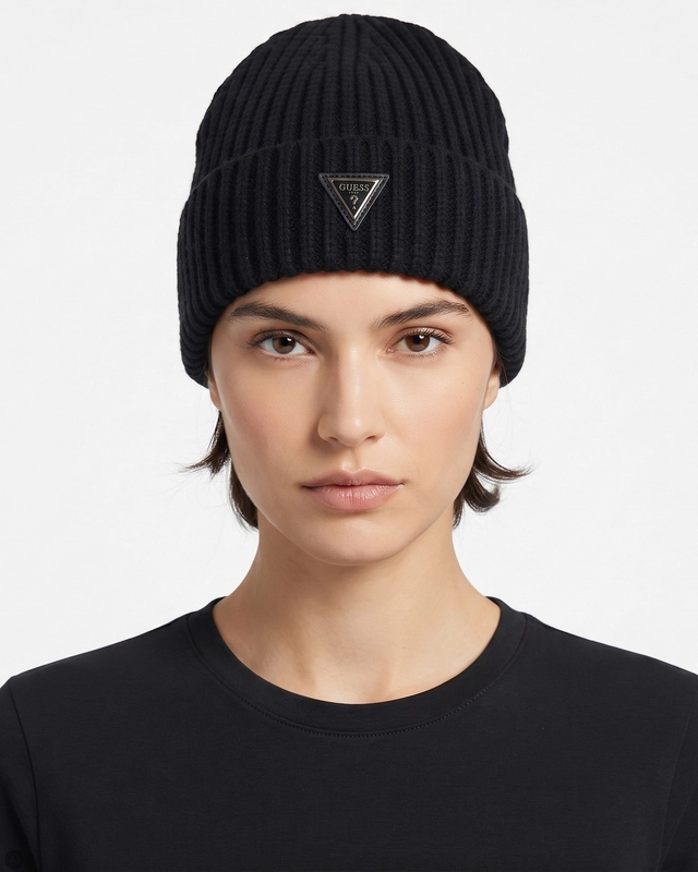 Guess Ciepła Czapka Damska Czarna AW5623VIS01-BLK