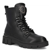 Filippo Women's Leather Insulated Boots, Black