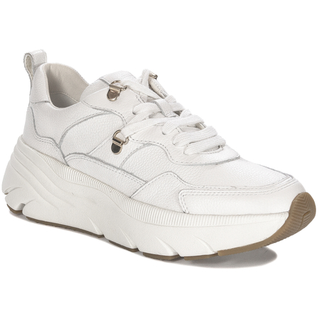 Geox Sneakersy damskie skórzane białe