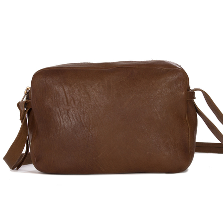 Maciejka Brown Leather Women's small Handbag