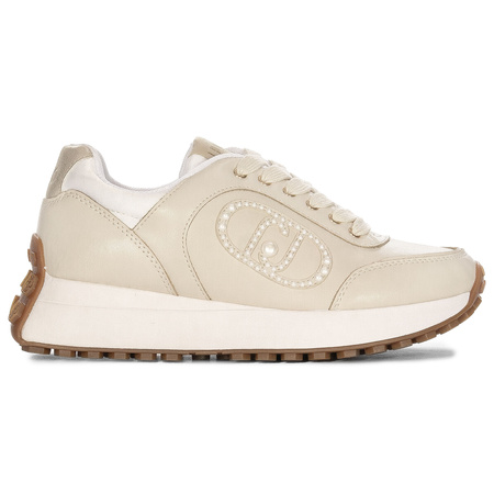 Liu Jo Sneakersy Damskie Na Platformie Kremowe