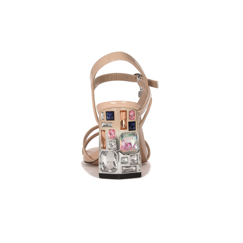 S.Barski Women's Sandals On High Heel Beige