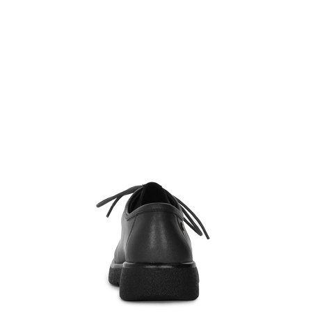 Maciejka Women's Leather Lace-Up Shoes Black