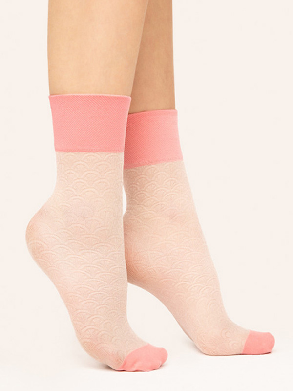 Patterned socks FIORE G1129 Mellow 20 DEN Rose Baletto