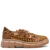 Maciejka Leather Perforated Low Shoes On Platform Orange 05850-32/00-1